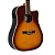 Violão Tagima Eletroacustico Folk Canadá Vancouver Cherry Burst C/Bag - Imagem 2