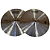 Par De Pratos Para Bateria Domene Hi-Hat 14" Top/Bottom Dante - Imagem 1