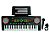 Teclado Infantil Custom Sound CKKB 44 teclas com Microfone Preto - Imagem 1