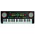 Teclado Infantil Custom Sound CKKB 44 teclas com Microfone Preto - Imagem 2
