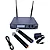 Kit 2 Microfones Sem Fio Duplo Profissional Devox Dx-382 Uhf Preto - Imagem 1