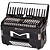 Acordeon Michael ACM8007N 80 Baixos 37 Teclas SPB Preto Solido - Imagem 2