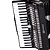 Acordeon Michael ACM8007N 120 Baixos 41 Teclas SPB Preto Solido - Imagem 3