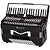 Acordeon Michael ACM8007N 120 Baixos 41 Teclas SPB Preto Solido - Imagem 2