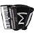 Acordeon Michael ACM8007N 120 Baixos 41 Teclas SPB Preto Solido - Imagem 1