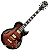 Guitarra Ibanez Semi-Acústica Expressionist Dark Brown Sunburst AG Series AG95QA-DBS - Imagem 2