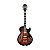 Guitarra Ibanez Semi-Acústica Expressionist Dark Brown Sunburst AG Series AG95QA-DBS - Imagem 1
