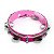 Pandeiro Injetado 8'' Torelli Rosa Pele Transparente TP-848 RS - Imagem 2