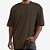 Camiseta 100% Algodão Fio 30.1 Oversized Lisa - Imagem 5