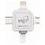 Cabo Flat 3 Em 1: Lightning + Micro Usb + Mini Usb Pw31 ELG - Imagem 2