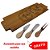 Kit Tábua 80Cm e Jogo 3 Talheres Para Queijo + Brinde - Imagem 2