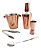 Conjunto Bar 5 Peças Coqueteleira Classic Aço Inox / Cobre - Imagem 5