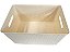 3 Caixas Organizadoras Rattan Com Tampa - 15 Litros - Creme - Imagem 4