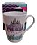 Caneca Xícara Frase Minha Mãe É Uma Rainha 300ml Cor Branco - Imagem 3