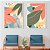 Conjunto com 2 Quadros FineArt  Abstratos Natureza Colorida - Imagem 1