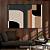Conjunto com 2 quadros FineArt Abstrato Moderno com Formas Geométricas - Imagem 1