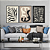 Conjunto com 3 quadros FineArt Abstrato com Linhas Orgânicas Inspirados em Matisse - Imagem 1