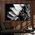 Quadro FineArt Flor de Girassol em Preto e Branco - Imagem 1