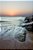 Quadro FineArt Ondas do Mar Batendo nas Rochas na Praia ao Pôr do Sol - Imagem 2