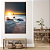 Quadro FineArt Pôr do Sol com Ondas do Mar - Imagem 1