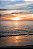 Quadro FineArt Pôr do Sol na Praia do Mar Tropical - Imagem 2