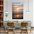Quadro FineArt Pôr do Sol na Praia do Mar Tropical - Imagem 1