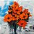 Quadro FineArt Ilustração Flor Papoula Laranja - Imagem 2