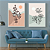Conjunto com 2 quadros FineArt Ilustração Dueto Botânico Minimalista - Imagem 1