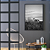Quadro FineArt Leoa Observando a Natureza em Preto e Branco - Imagem 1