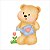 Conjunto com 3 quadros FineArt Infantil Ilustração de Urso de Pelúcia - Imagem 4