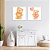 Conjunto com 2 quadros FineArt Infantil Urso e Ursa Bebê - Imagem 1