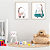 Conjunto com 2 quadros FineArt Infantil Dinossauros dentro dos Carros - Imagem 1