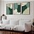 Obra Abstrato com Formas e Linhas em Verde - Artista Aline Wollinger - Imagem 1