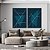 Conjunto com 2 quadros FineArt Abstrato com Formas Geométricas em Movimento - Imagem 1