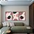 Conjunto com 3 quadros FineArt Abstrato com Círculos e Linhas - Imagem 1