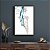 Quadro FineArt Abstrato Fumaça Azuis e Marrom - Imagem 1