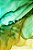 Conjunto com 3 quadros FineArt Abstrato Marmorizado Harmonia Verde-Amarela - Imagem 4