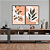 Conjunto com 2 quadros FineArt Abstrato entre Plantas e Formas - Imagem 1