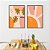 Conjunto com 2 quadros FineArt Abstrato com Formas Orgânicas em Cores Tropicais - Imagem 1
