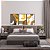 Conjunto com 3 quadros FineArt Abstrato com Formas Minimalistas - Imagem 1