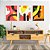 Conjunto com 3 quadros FineArt Abstrato com Formas Minimalista e Fragmentos de Cor - Imagem 1