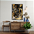 Quadro FineArt Abstrato Entre Mármore e Ouro - Imagem 1
