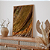 Quadro FineArt Natureza Abstrato Penas de Ouro - Imagem 1