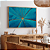 Quadro FineArt Folha Abstrata Azul - Imagem 1