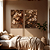 Conjunto com 2 quadros FineArt Flores Hortênsias secas no Outono - Imagem 1
