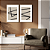Conjunto com 2 quadros FineArt Abstrato Linhas do Tempo - Imagem 1