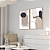 Conjunto com 2 quadros FineArt Abstrato  Formas Minimalistas e Sintonia Suave - Imagem 1