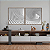 Conjunto com 2 quadros FineArt Abstrato Ondas Arquitetônicas - Imagem 1