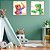 Conjunto com 2 quadros FineArt Infantil Aventura de Cavaleiro e Dragão - Imagem 1