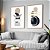 Conjunto com 2 quadros Fineart Abstrato Dueto das Formas Suaves - Imagem 1